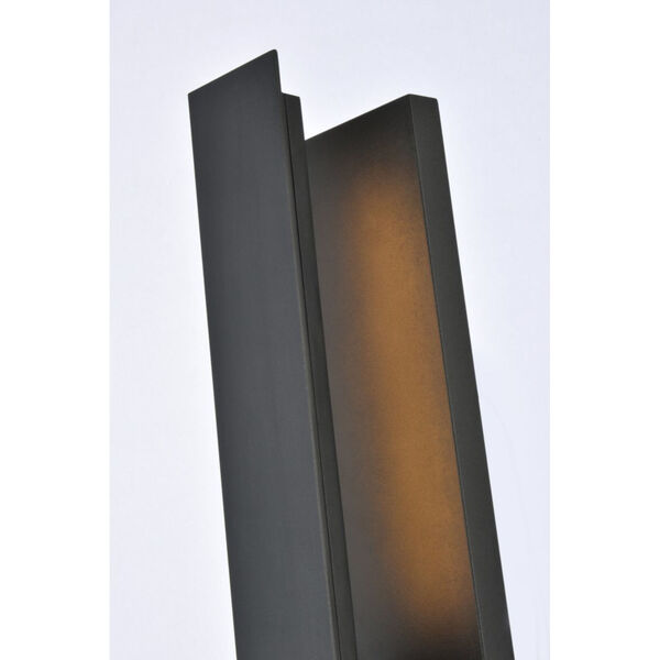 Raine Black 100 Lumens 12-Light LED Outdoor Wall Sconce, image 3