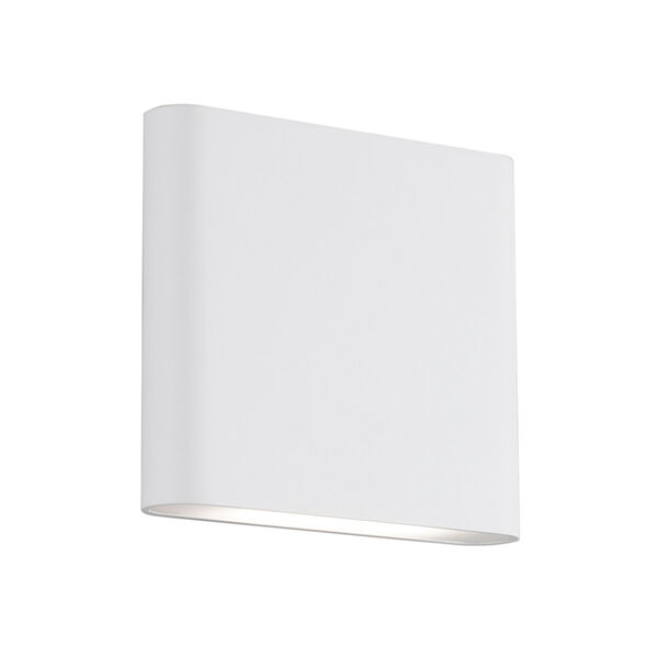 White Five-Inch One-Light LED Rectangle Sconce, image 2