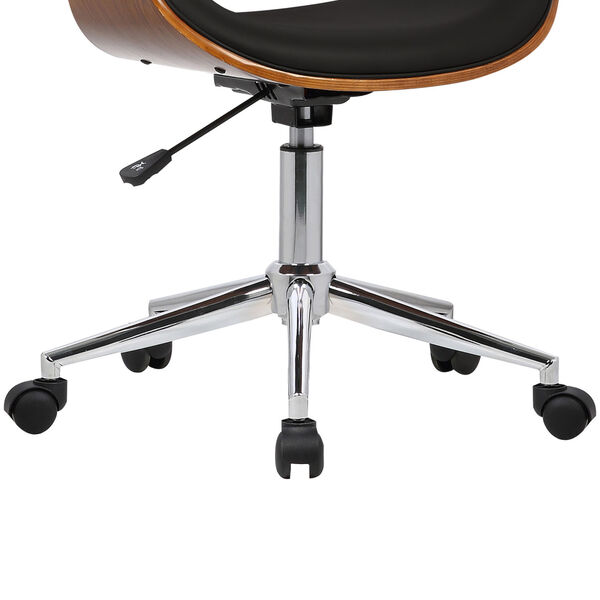 Geneva Chrome Black Office Chair, image 6