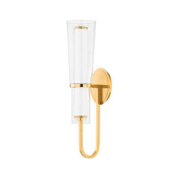 Vancouver Aged Brass LED Wall Sconce, image 1