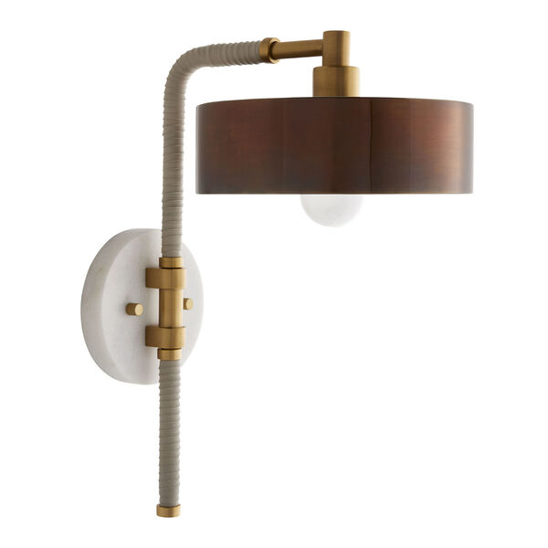 Aaron Heritage Brass One-Light Sconce, image 2