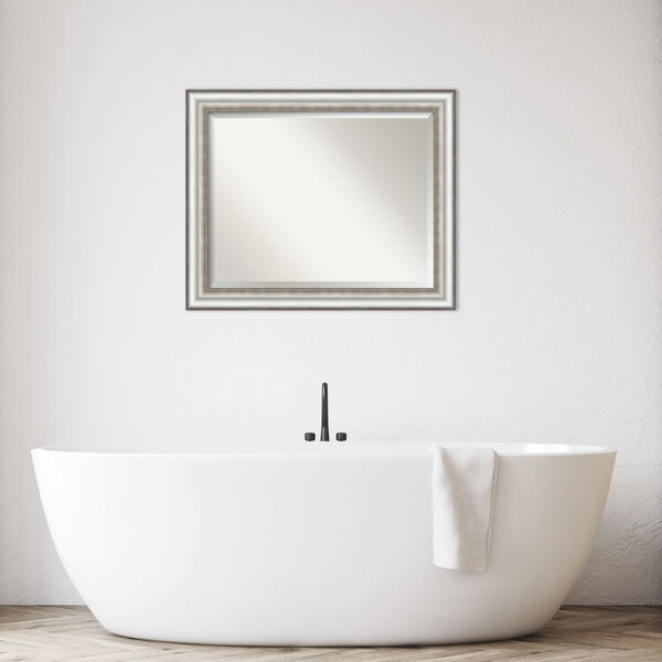 Salon Silver 33W X 27H-Inch Bathroom Vanity Wall Mirror, image 3