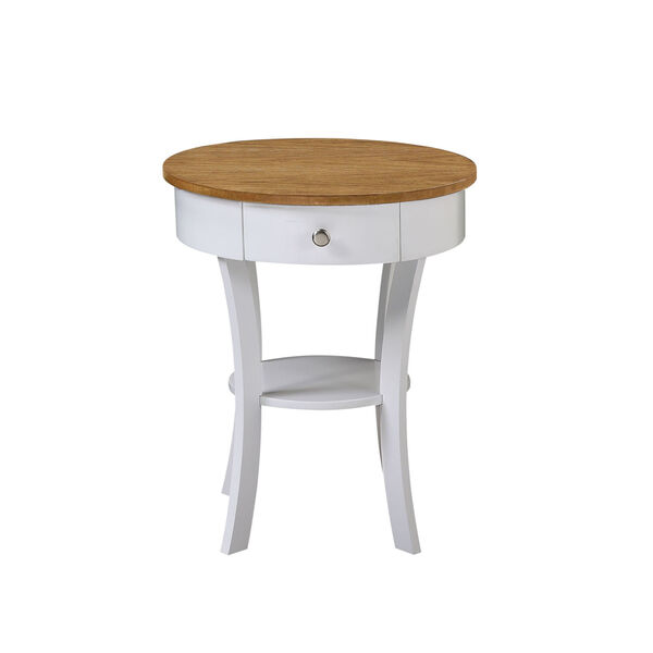 Classic Accents Driftwood White Schaffer End Table, image 6