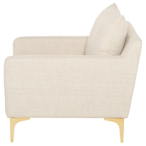 Anders Sand and Gold Occasional Chair, image 3