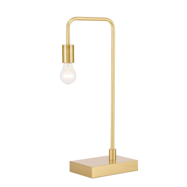 Marceline Brushed Brass 11-Inch One-Light Table Lamp, image 4
