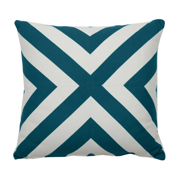 Halo Reef 24 x 24 Inch X-Stripe Pillow with Knife Edge, image 1