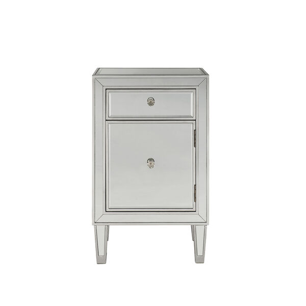 Reflexion Antique Silver Paint 29-Inch Nightstand, image 1