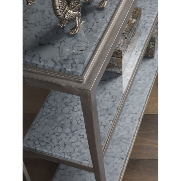 Signature Designs Antique Silver and Soft Gray Sashay Console Table, image 3
