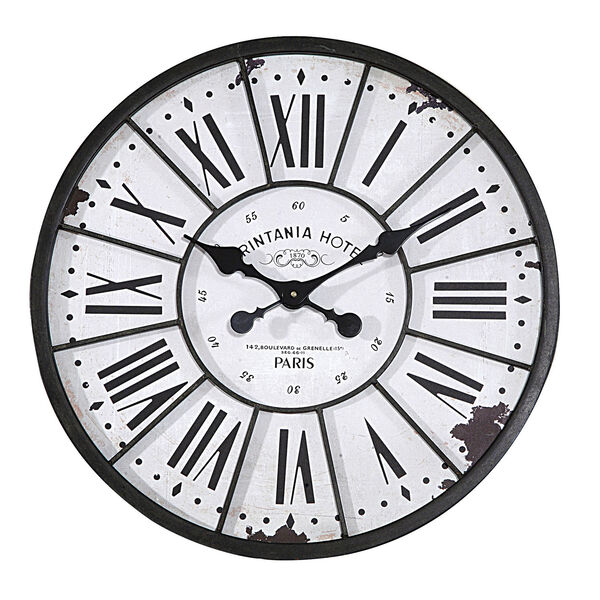 Round 24 In. Wood Clock, image 1