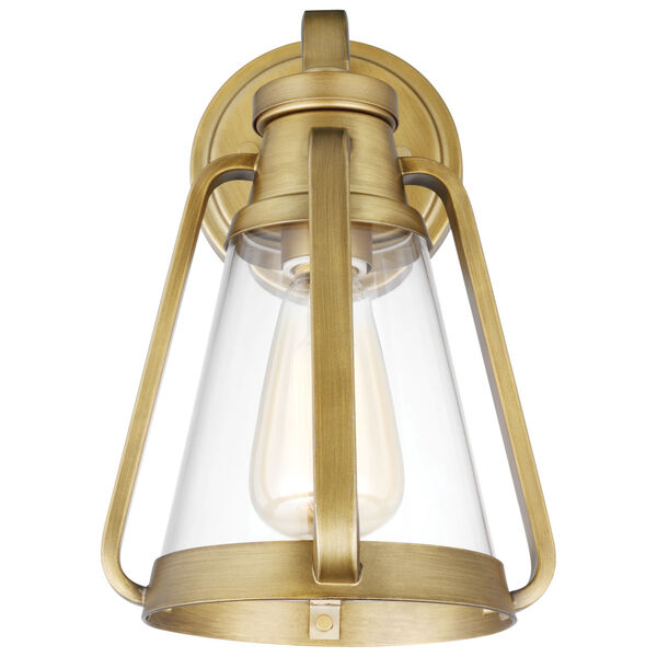 Everett Natural Brass Seven-Inch One-Light Wall Sconce, image 2