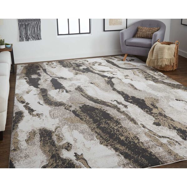 Vancouver Ivory Brown Taupe Area Rug, image 3