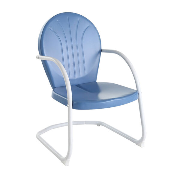 Griffith Metal Chair in Sky Blue Finish, image 1