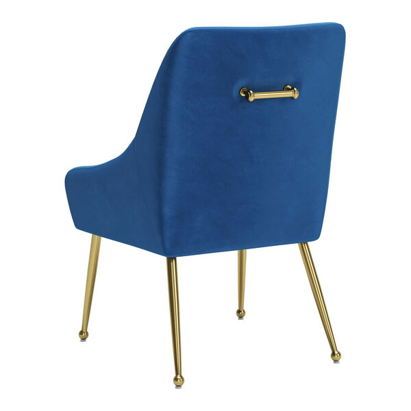 Madelaine Navy and Gold Dining Chair, image 6