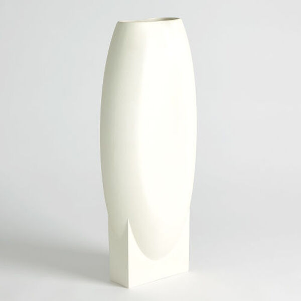 Orpheus Ivory Clay Baked Large Vase, image 2