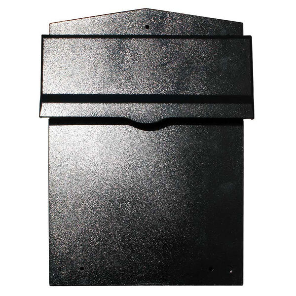 Letta safe Black Wall or Column Mount Mailbox with Drop Chute and Letterplate, image 1