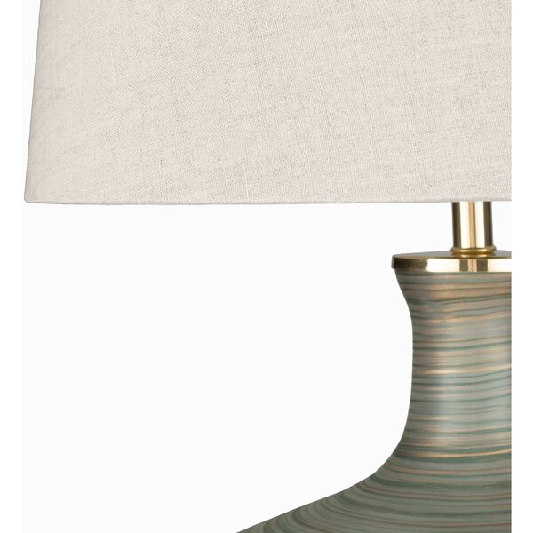 Ollie Gold, Green One-Light Table Lamp, image 4