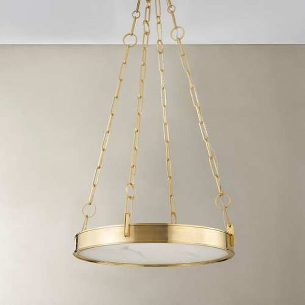 Kirby Aged Brass 20-Inch One-Light Chandelier, image 5