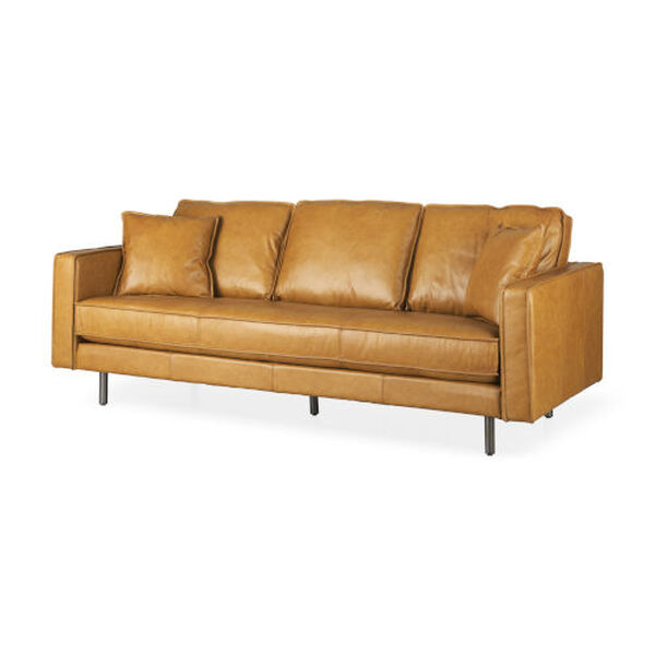 DArcy Tan Leather Sofa, image 1