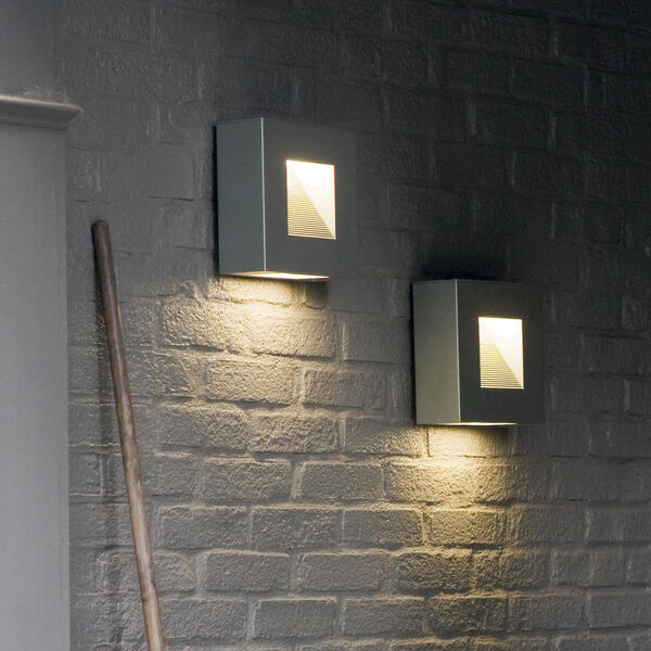 Luna Titanium Two-Light LED Outdoor Wall Sconce, image 3