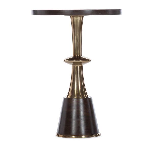 Melange Brown Gold 18-Inch Accent Table, image 1