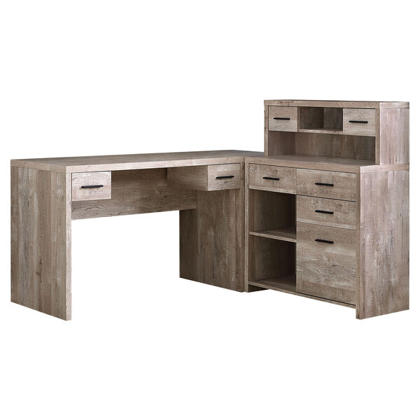 Taupe 59-Inch Computer Desk, image 1