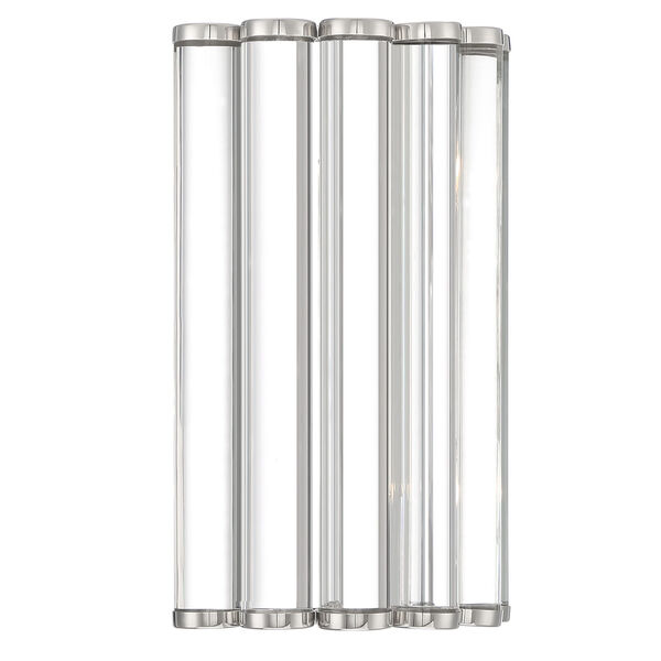 Elliot Polished Nickel Two-Light Wall Sconce, image 1