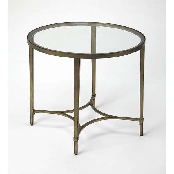 Butler Monica Gold Oval End Table, image 1