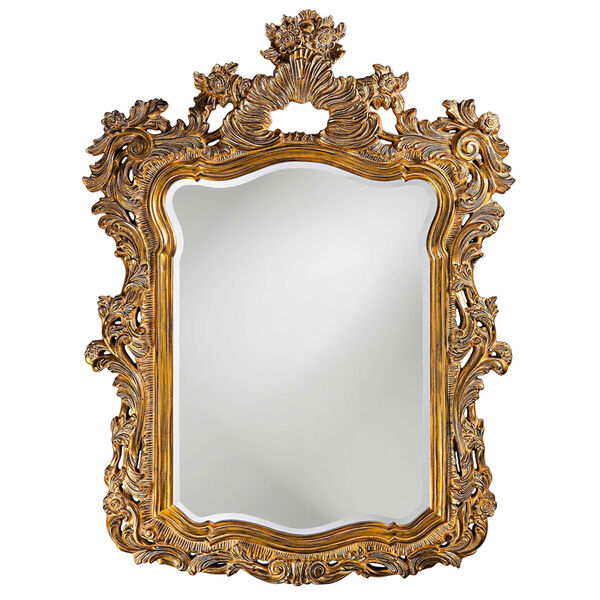 Turner Antique Gold Rectangle Mirror, image 1