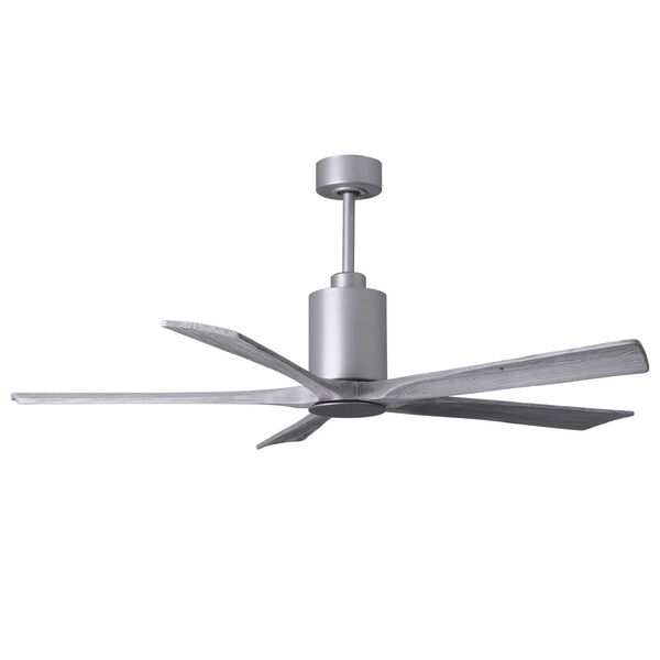 Patricia-5 Brushed Nickel 60-Inch LED Ceiling Fan with Barnwood Tone Blades, image 4