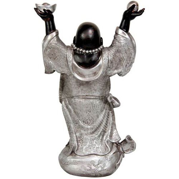 17 Inch Standing Prosperity Buddha Statue, Width - 10.5 Inches, image 2