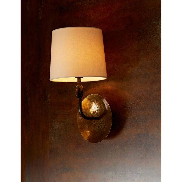 Giles Antique Brass One-Light Sconce, image 2