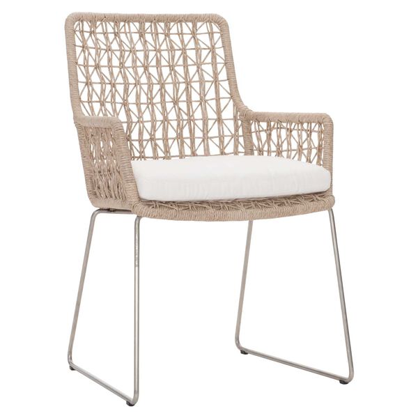 Carmel Hazelnut Outdoor Arm Chair with Seat Pad, image 1