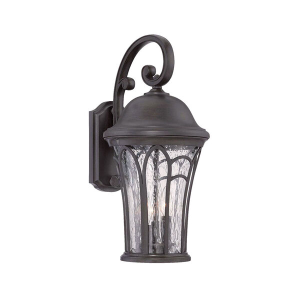 Highgate Black Coral Seven-Inch One-Light Outdoor Wall Mount, image 1