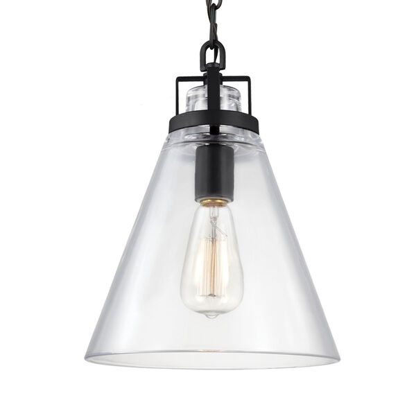 Frontage Oil Rubbed Bronze One-Light Pendant with Clear Glass, image 1