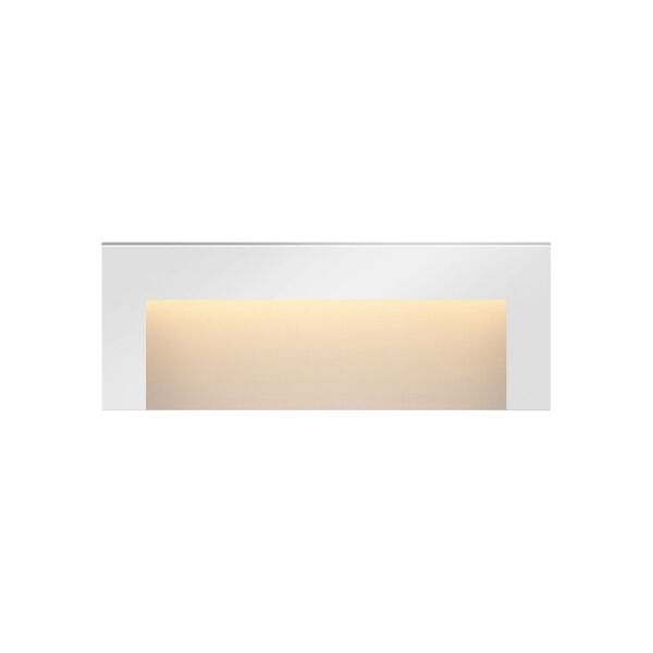 Taper Satin White 2700K LED Deck Light with Etched Glass, image 2