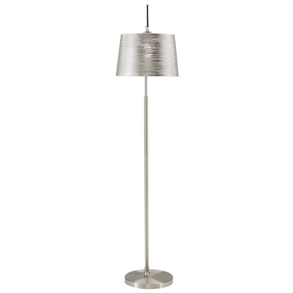 Quinn Polished Nickel One-Light Arched Floor Lamp, image 2
