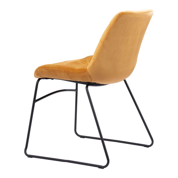 Tammy Yellow and Matte Black Dining Chair, image 5