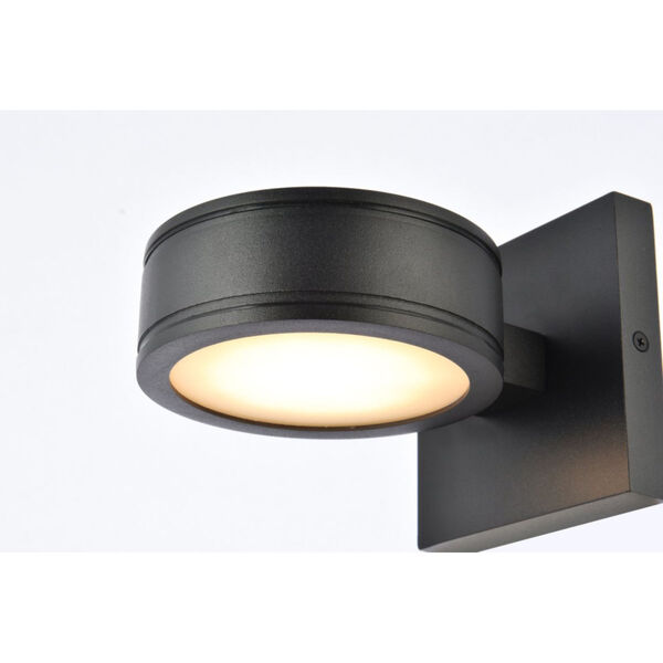 Raine Black 230 Lumens Eight-Light LED Outdoor Wall Sconce, image 3