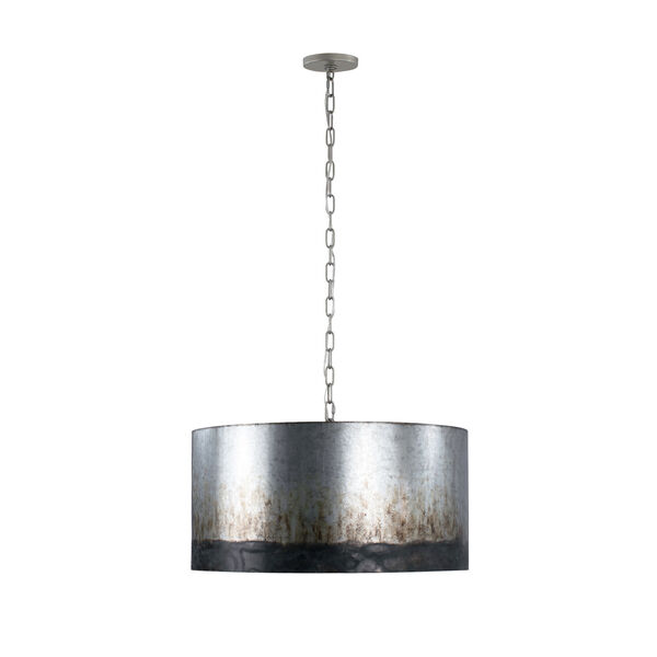 Cannery Ombre Galvanized Four-Light Pendant, image 2