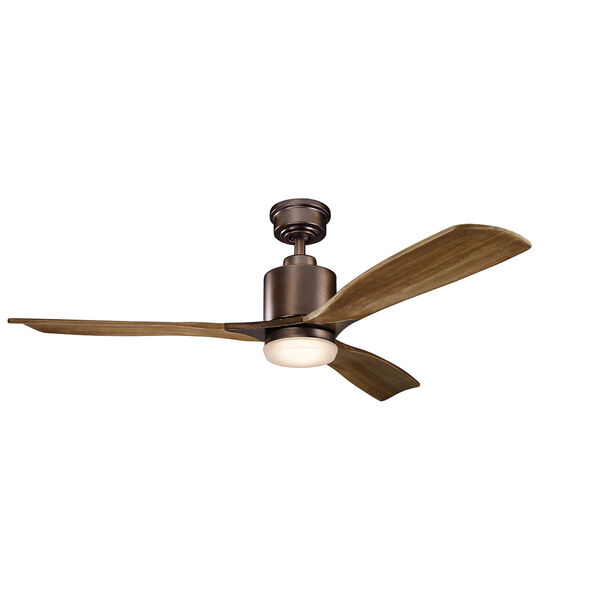 Ridley II Oil Brushed Bronze 52-Inch LED Ceiling Fan, image 1