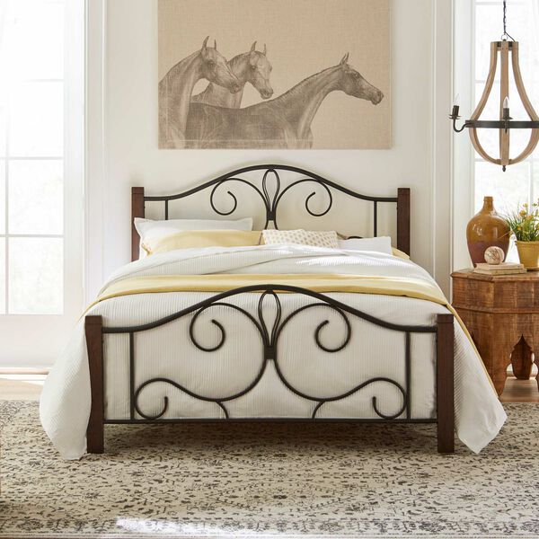 Destin Brushed Cherry Queen Bed, image 5