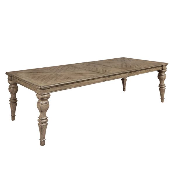 Garrison Cove Natural Carved-Leg Dining Table, image 5