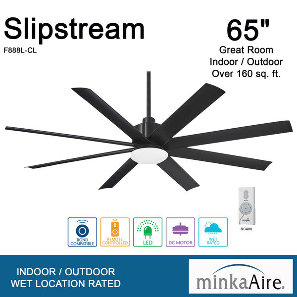 Slipstream Coal 65-Inch Ceiling Fan, image 5