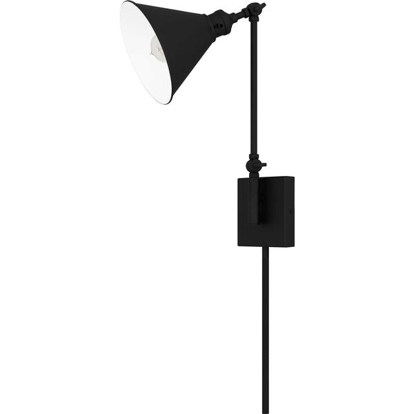 Potmore Matte Black One-Light Wall Sconce, image 4
