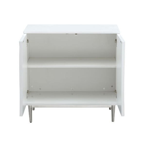 White Two Door Cabinet, image 3