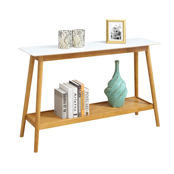 Uptown White Top Console Table, image 3