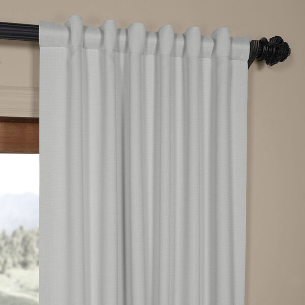 Ivory Birch 108 x 50 In. Faux Linen Blackout Curtain Single Panel, image 4