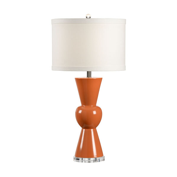 Orange and Cream One-Light  Mildred Lamp, image 1