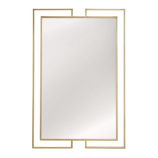 Erika Gold Rectangular Wall Mirror, image 3