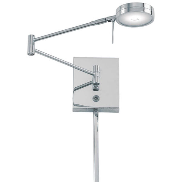 Apothecary Chrome LED Swing Arm Wall Lamp, image 1